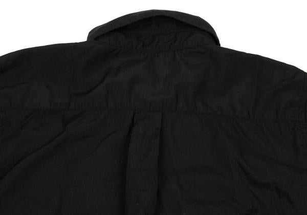 BLACK COMME des GARCONS Poly Floral Shirt Black Size XS