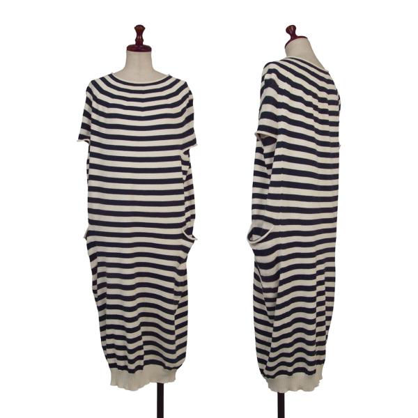 JUNYA WATANABE COMME des GARCONS Striped Navy White Knit Size S