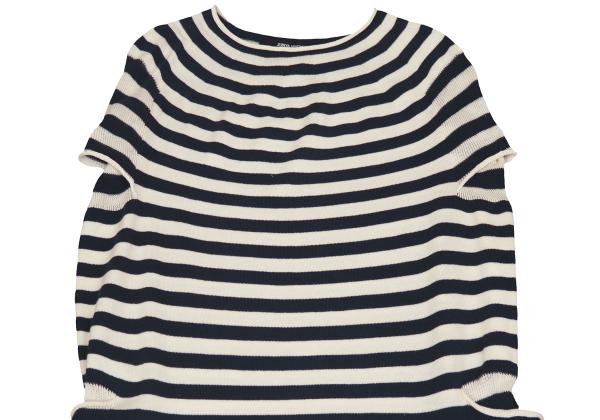 JUNYA WATANABE COMME des GARCONS Striped Navy White Knit Size S