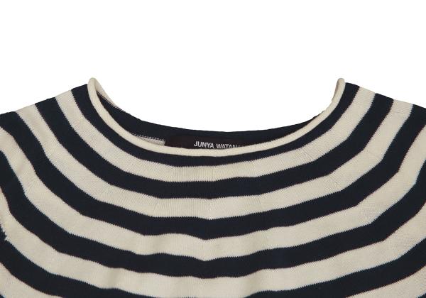 JUNYA WATANABE COMME des GARCONS Striped Navy White Knit Size S
