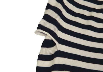 JUNYA WATANABE COMME des GARCONS Striped Navy White Knit Size S