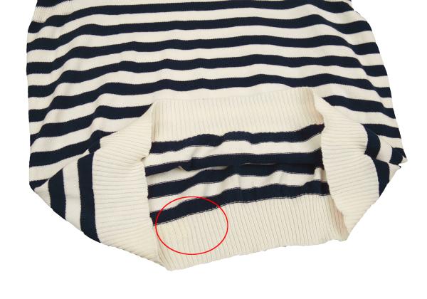 JUNYA WATANABE COMME des GARCONS Striped Navy White Knit Size S