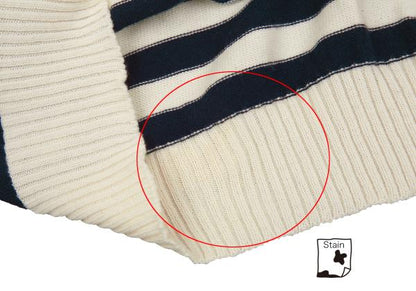JUNYA WATANABE COMME des GARCONS Striped Navy White Knit Size S