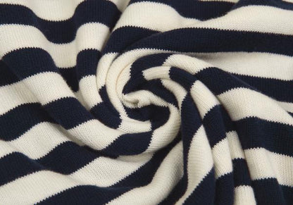 JUNYA WATANABE COMME des GARCONS Striped Navy White Knit Size S