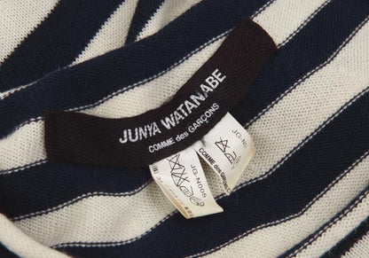 JUNYA WATANABE COMME des GARCONS Striped Navy White Knit Size S