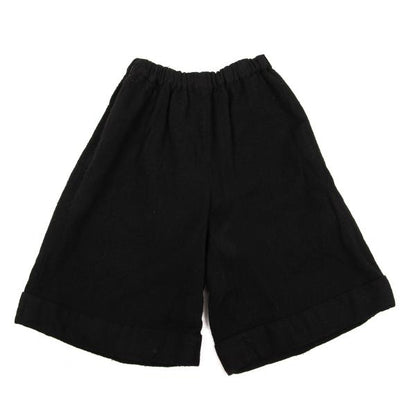 COMME des GARCONS Wool Felted Wide Shorts Black Size S