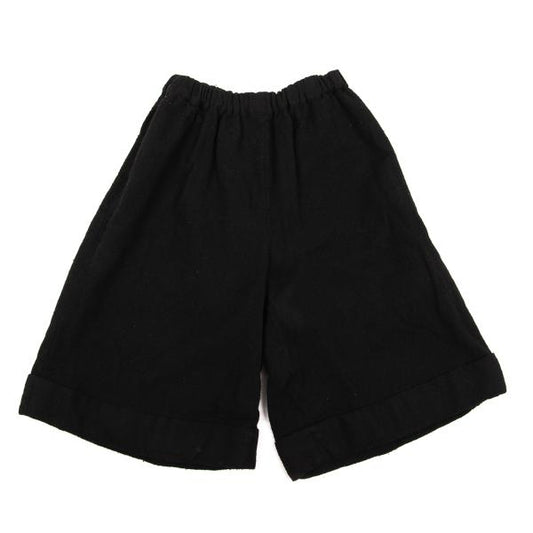 COMME des GARCONS Wool Felted Wide Shorts Black Size S