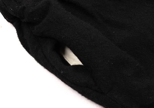 COMME des GARCONS Wool Felted Wide Shorts Black Size S