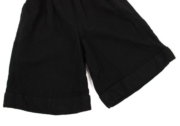 COMME des GARCONS Wool Felted Wide Shorts Black Size S