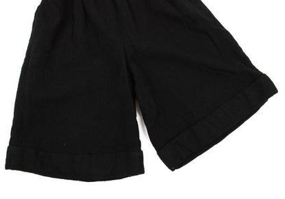 COMME des GARCONS Wool Felted Wide Shorts Black Size S