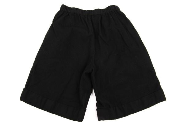 COMME des GARCONS Wool Felted Wide Shorts Black Size S