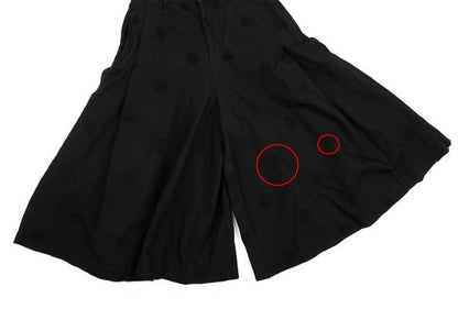 COMME des GARCONS Dot Jacquard Flare Pants Black Skirt Size S