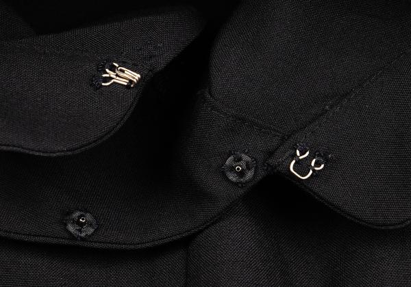 COMME des GARCONS Wool 3/4 Sleeve Jacket Black Size S
