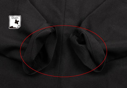 COMME des GARCONS Wool 3/4 Sleeve Jacket Black Size S
