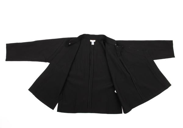 COMME des GARCONS Wool 3/4 Sleeve Jacket Black Size S