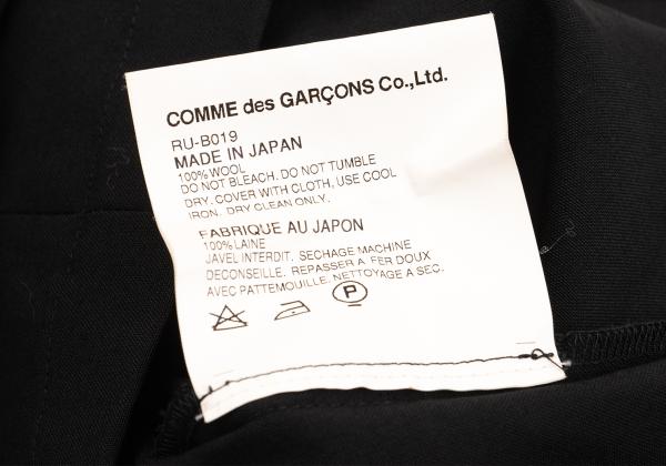 COMME des GARCONS Wool 3/4 Sleeve Jacket Black Size S