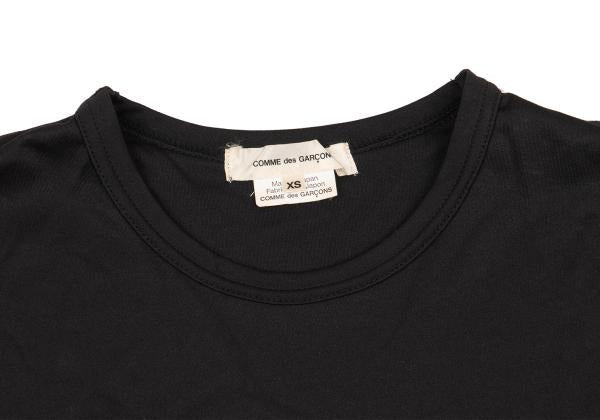 COMME des GARCONS Poly Frill Appliqué L/S Tee Black Size XS
