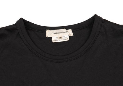 COMME des GARCONS Poly Frill Appliqué L/S Tee Black Size XS
