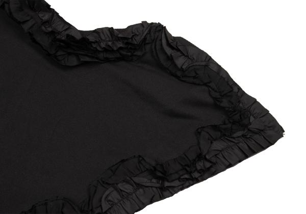 COMME des GARCONS Poly Frill Appliqué L/S Tee Black Size XS