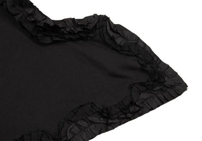 COMME des GARCONS Poly Frill Appliqué L/S Tee Black Size XS