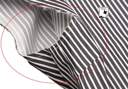 COMME des GARCONS Washed Cut-off Stripe Dress Blk/Wht Size M
