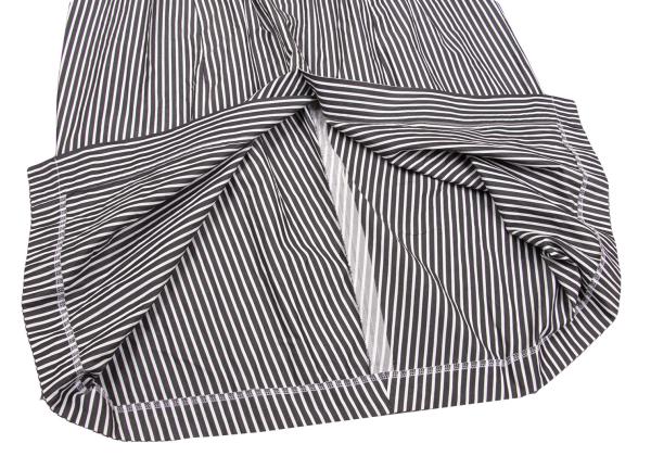 COMME des GARCONS Washed Cut-off Stripe Dress Blk/Wht Size M