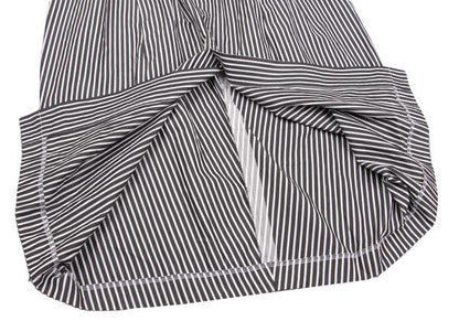 COMME des GARCONS Washed Cut-off Stripe Dress Blk/Wht Size M