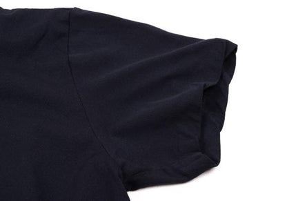 COMME des GARCONS Garment Dyed Fringe T-Shirt Navy Size M