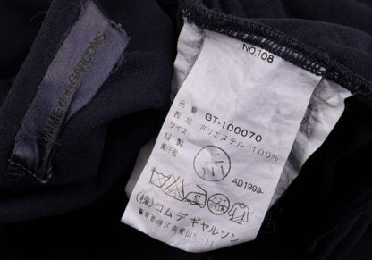COMME des GARCONS Garment Dyed Fringe T-Shirt Navy Size M