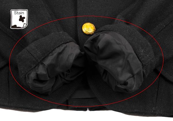JUNYA WATANABE Wool Blend Metal Button Jacket Black Size XS