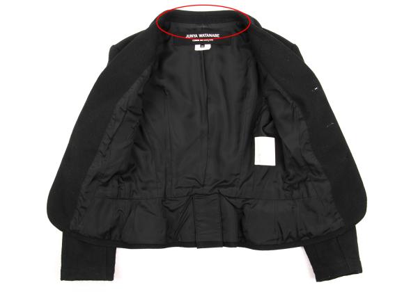 JUNYA WATANABE Wool Blend Metal Button Jacket Black Size XS