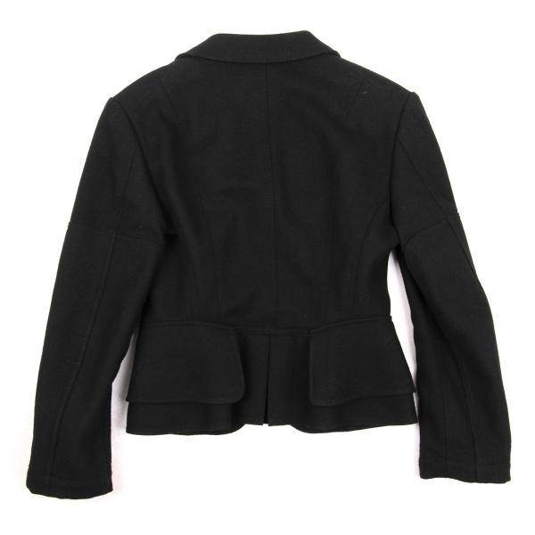 JUNYA WATANABE Wool Blend Metal Button Jacket Black Size XS