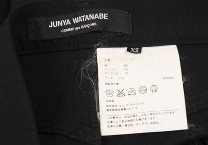 JUNYA WATANABE Cotton Nylon Stretch Pants Black Size XS