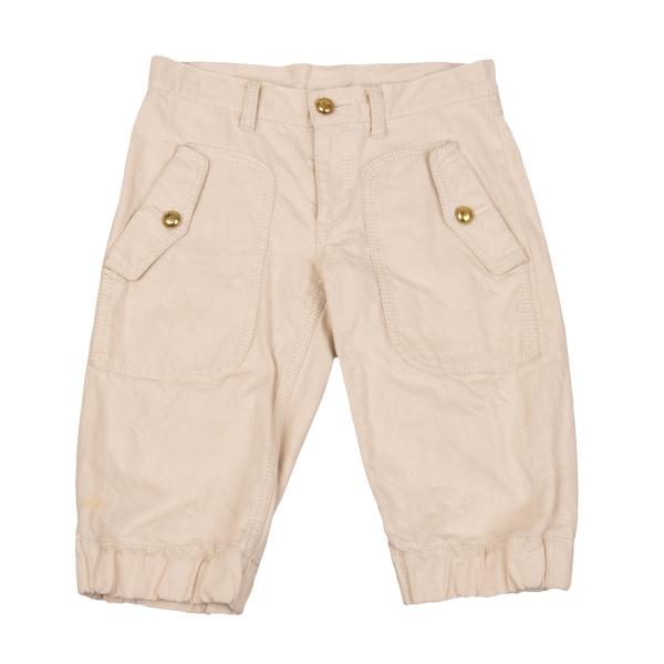 COMME des GARCONS Metal Button Patch Shorts Beige Size XS