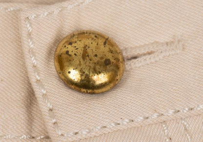 COMME des GARCONS Metal Button Patch Shorts Beige Size XS