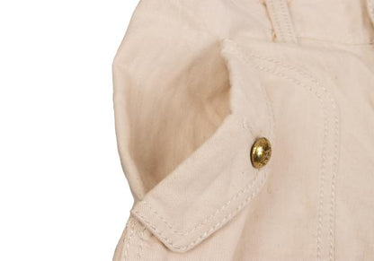 COMME des GARCONS Metal Button Patch Shorts Beige Size XS