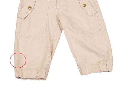 COMME des GARCONS Metal Button Patch Shorts Beige Size XS