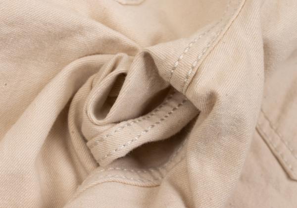 COMME des GARCONS Metal Button Patch Shorts Beige Size XS