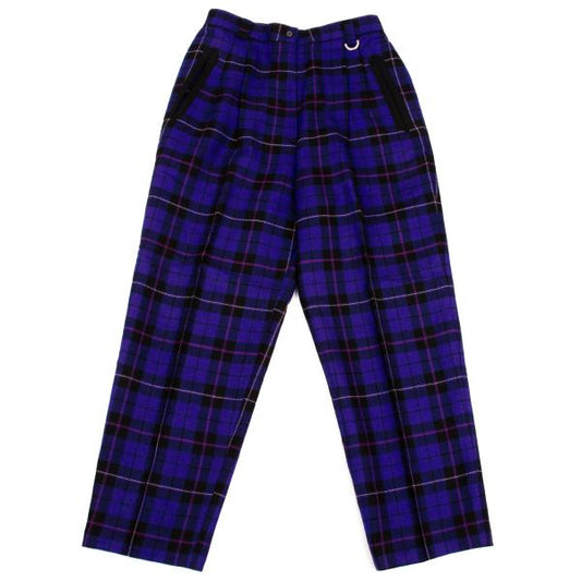 Christian Dior SPORTS Wool Check D-Ring Pants Purple Size L
