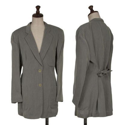 GIORGIO ARMANI Rayon 2-Button Jacket Gray Size 44