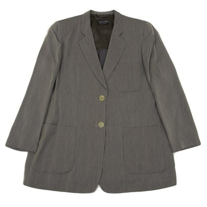 GIORGIO ARMANI Rayon 2-Button Jacket Gray Size 44