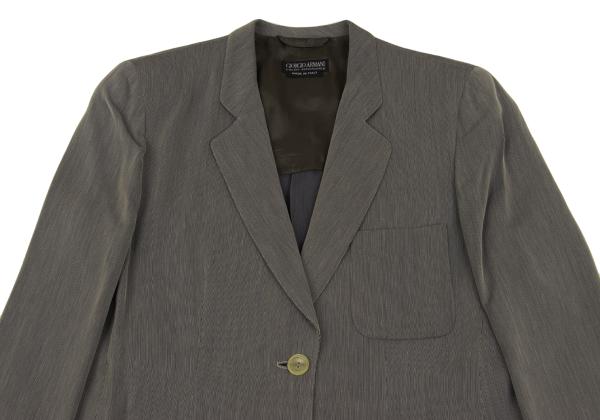 GIORGIO ARMANI Rayon 2-Button Jacket Gray Size 44