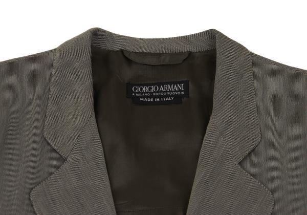 GIORGIO ARMANI Rayon 2-Button Jacket Gray Size 44