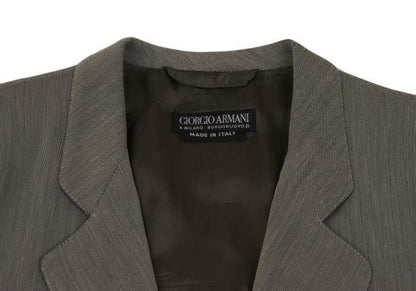 GIORGIO ARMANI Rayon 2-Button Jacket Gray Size 44
