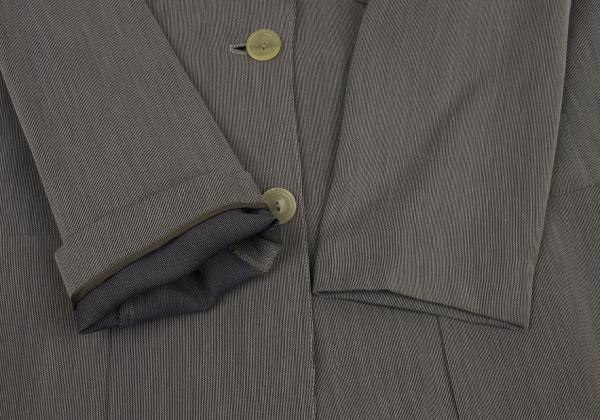 GIORGIO ARMANI Rayon 2-Button Jacket Gray Size 44