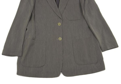 GIORGIO ARMANI Rayon 2-Button Jacket Gray Size 44
