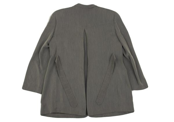GIORGIO ARMANI Rayon 2-Button Jacket Gray Size 44