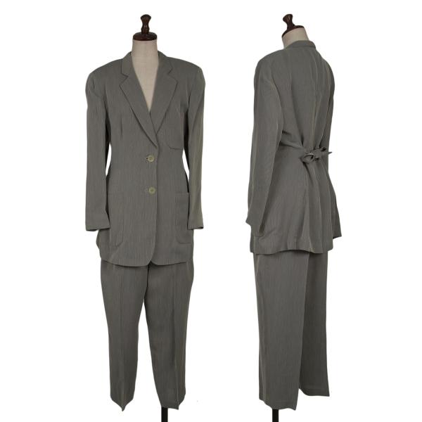 GIORGIO ARMANI Rayon 2-Button Jacket Gray Size 44