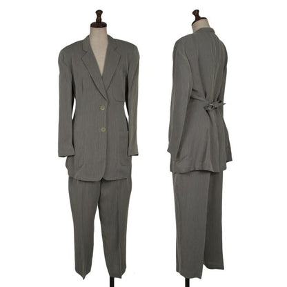 GIORGIO ARMANI Rayon 2-Button Jacket Gray Size 44