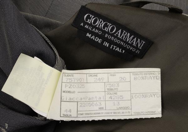 GIORGIO ARMANI Rayon 2-Button Jacket Gray Size 44